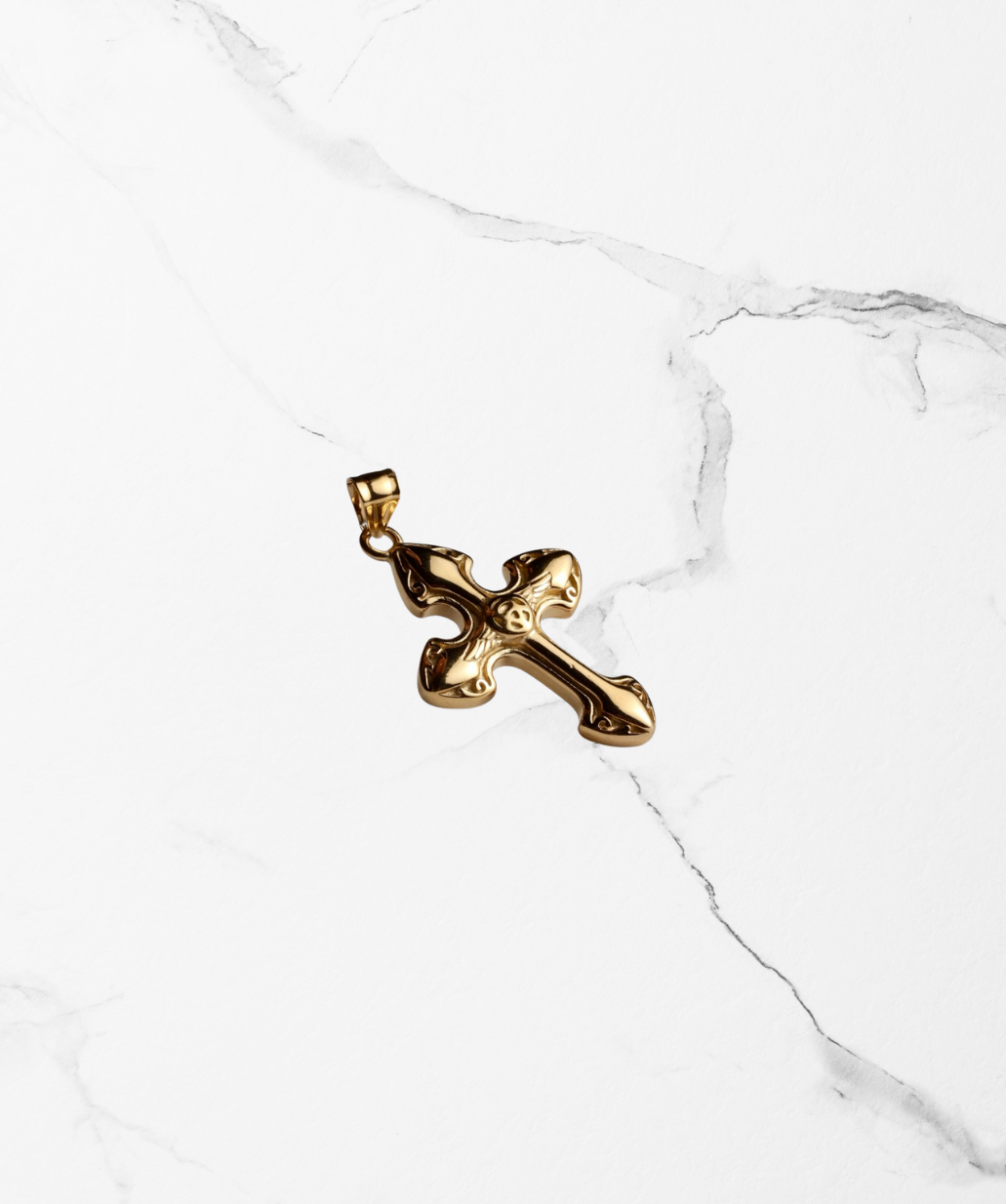 Dije cruz Faraón en Oro Laminado 18k