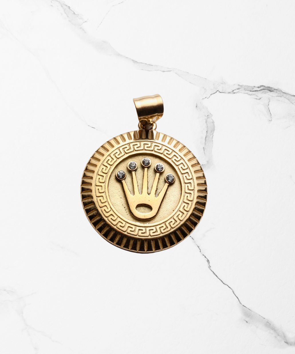 Dije Corona Rolex en Oro Laminado 18k