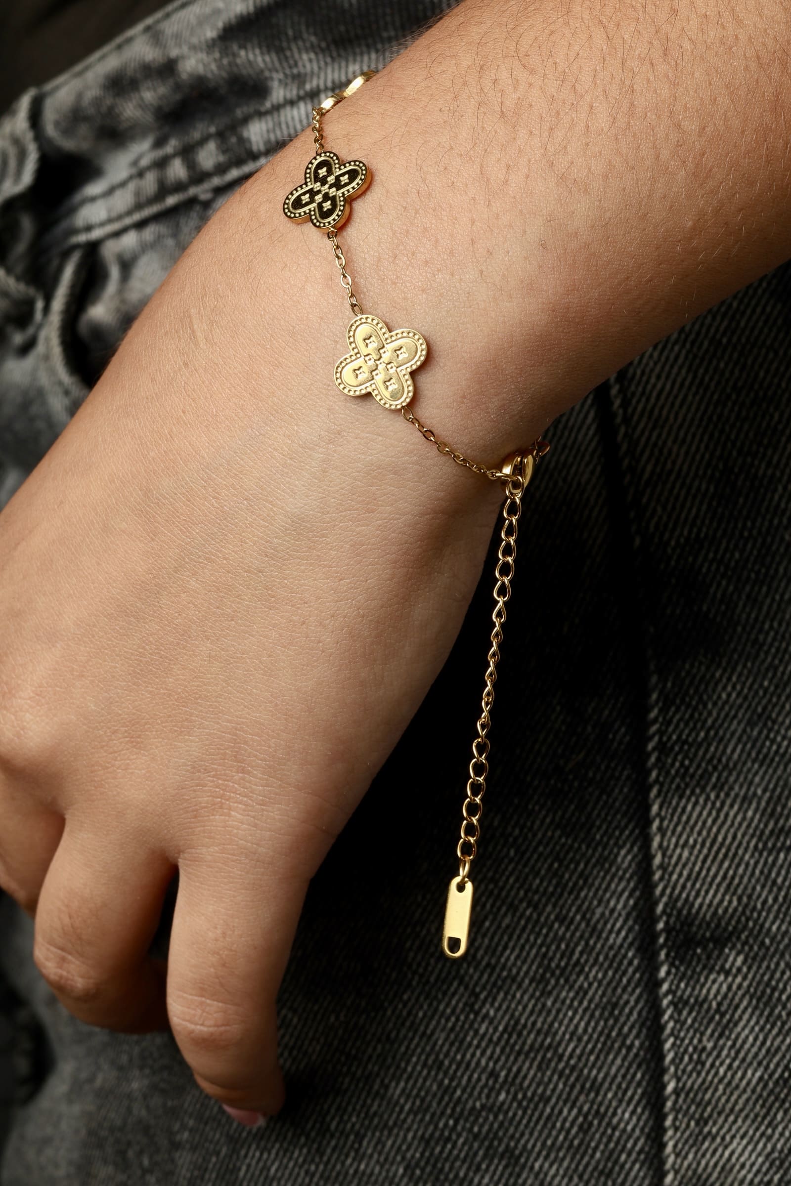 Pulsera Trebol en Oro Laminado 18K - Mujer
