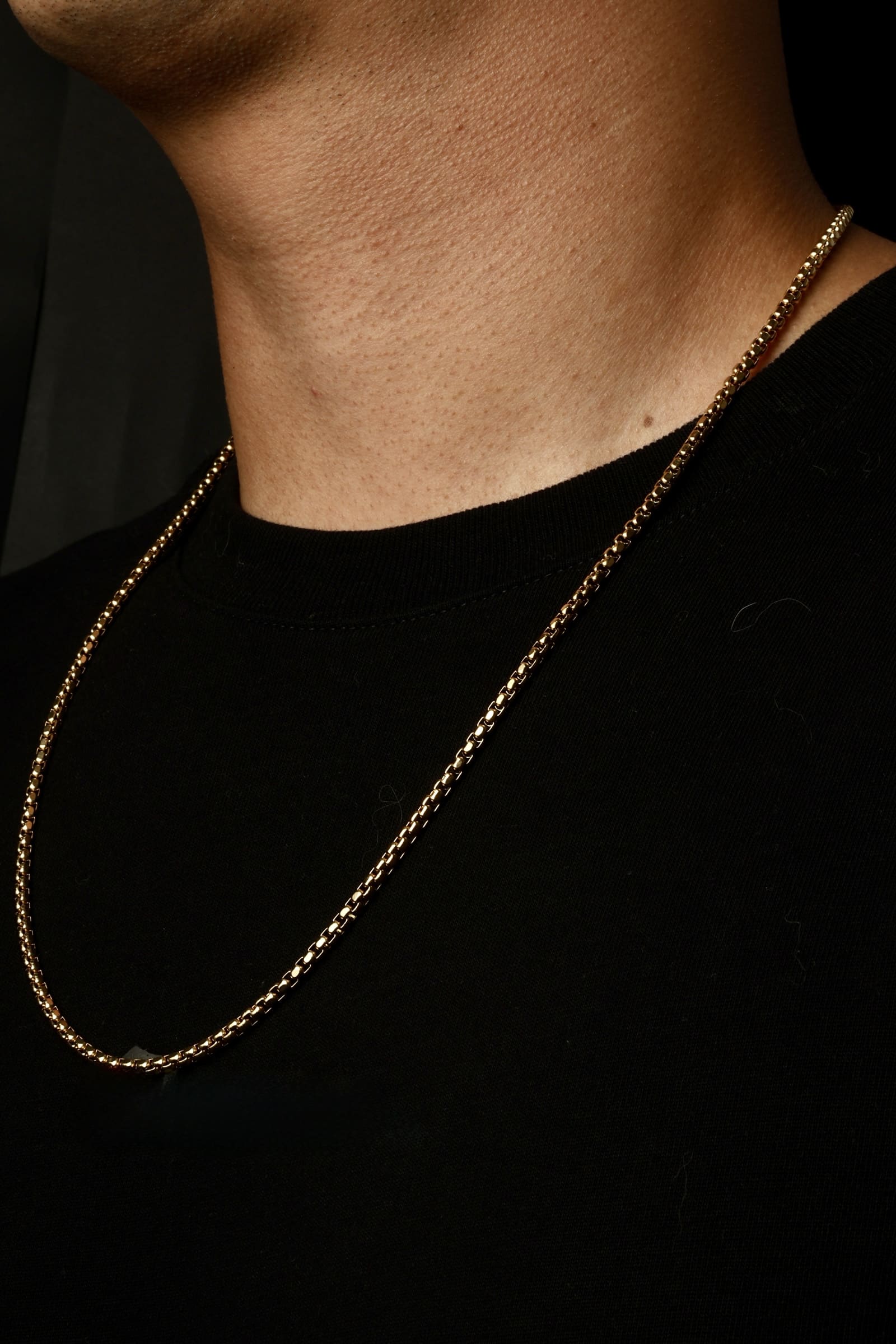 Cadena Venecia Oro Laminado 18K - Hombre
