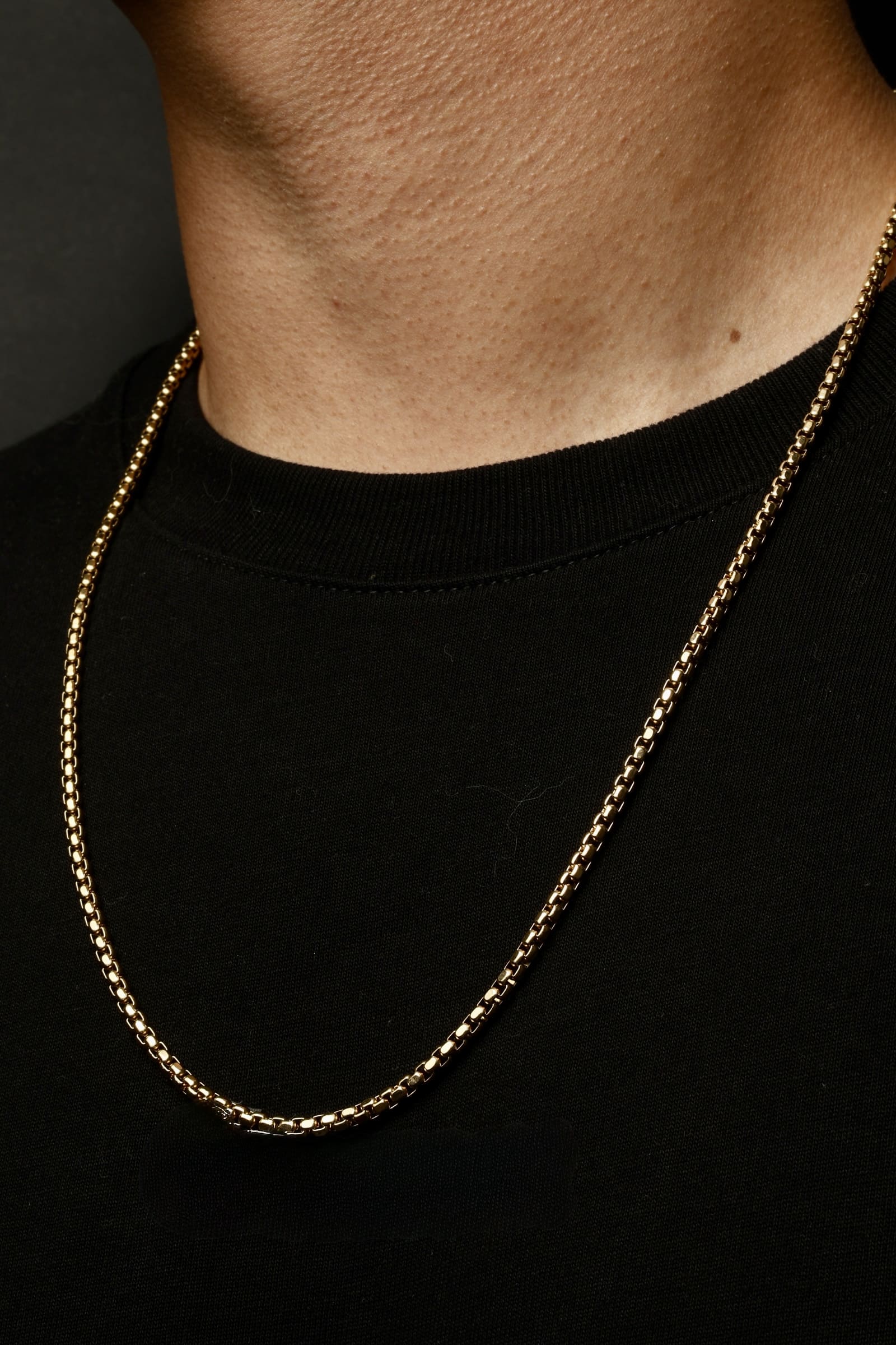 Cadena Venecia Oro Laminado 18K - Hombre