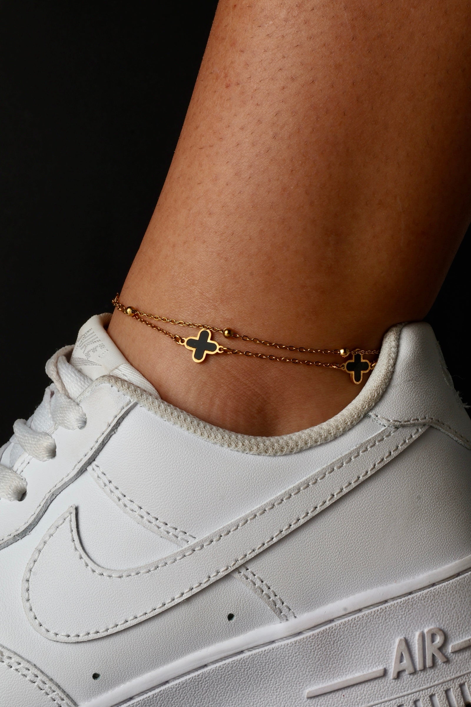 Tobillera trebol en Oro Laminado 18K - Mujer