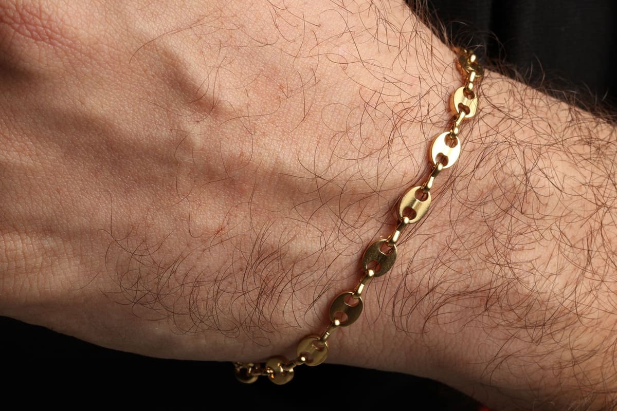 Pulsera Gucci en Oro Laminado 18K - Hombre