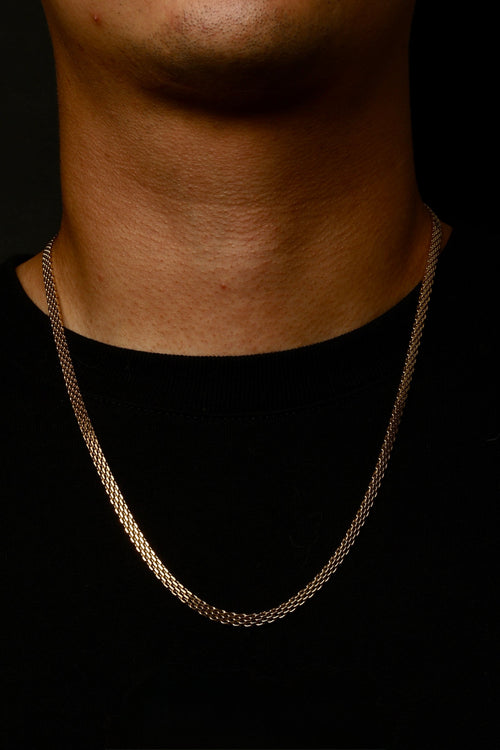 Cadena Chinesca Oro Laminado 18K - Hombre