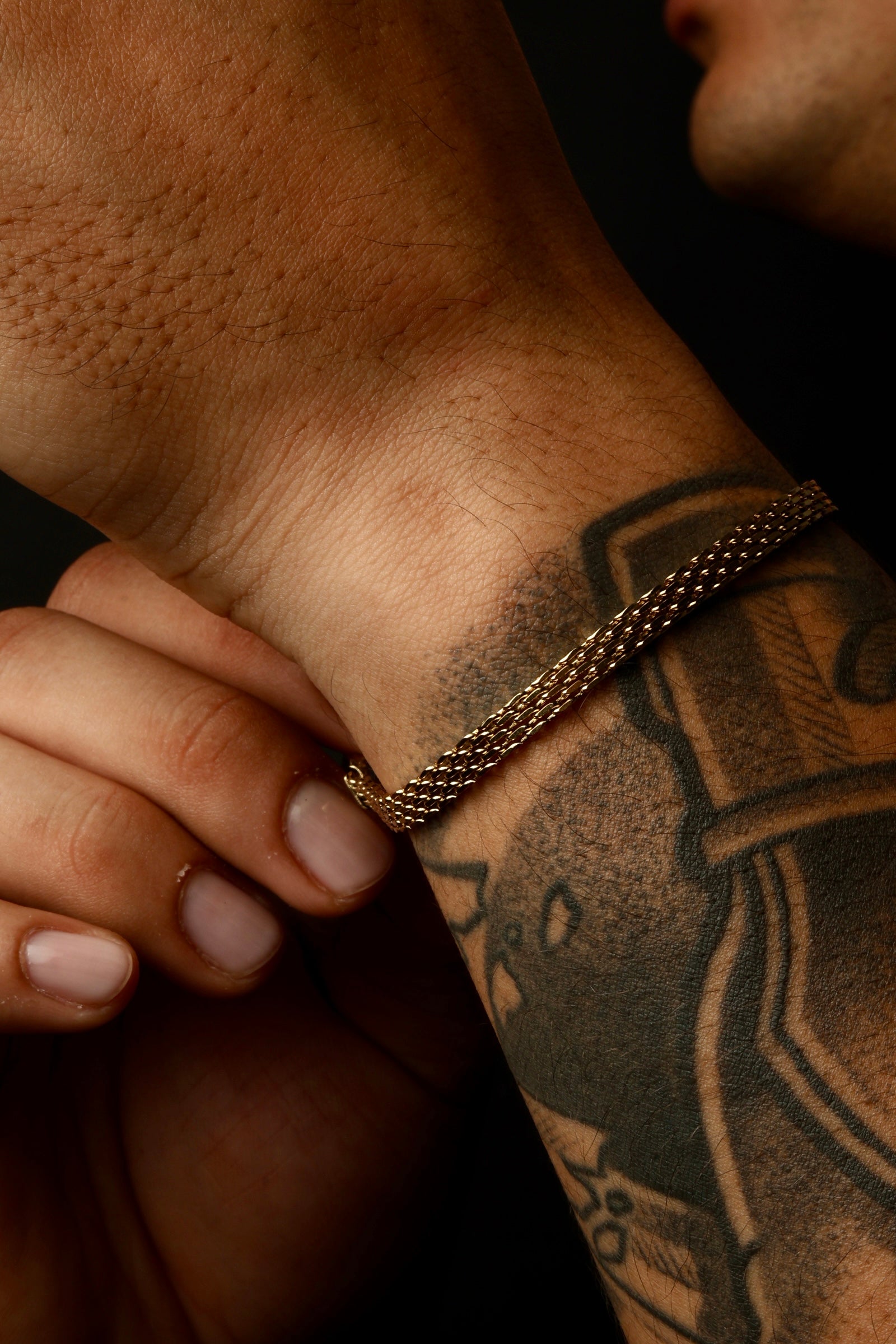 Pulsera Chinesca Oro Laminado 18K - Hombre