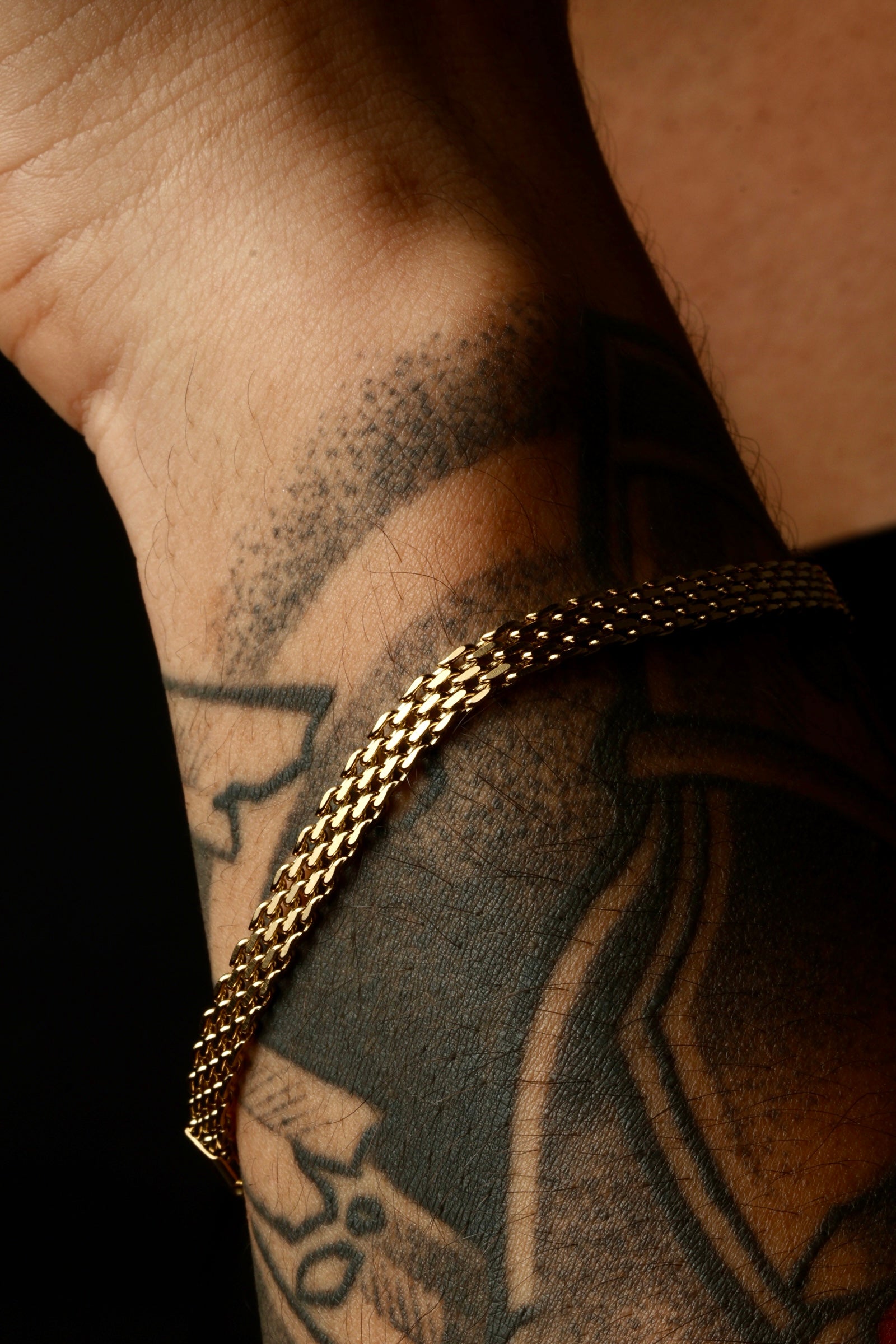 Pulsera Chinesca Oro Laminado 18K - Hombre