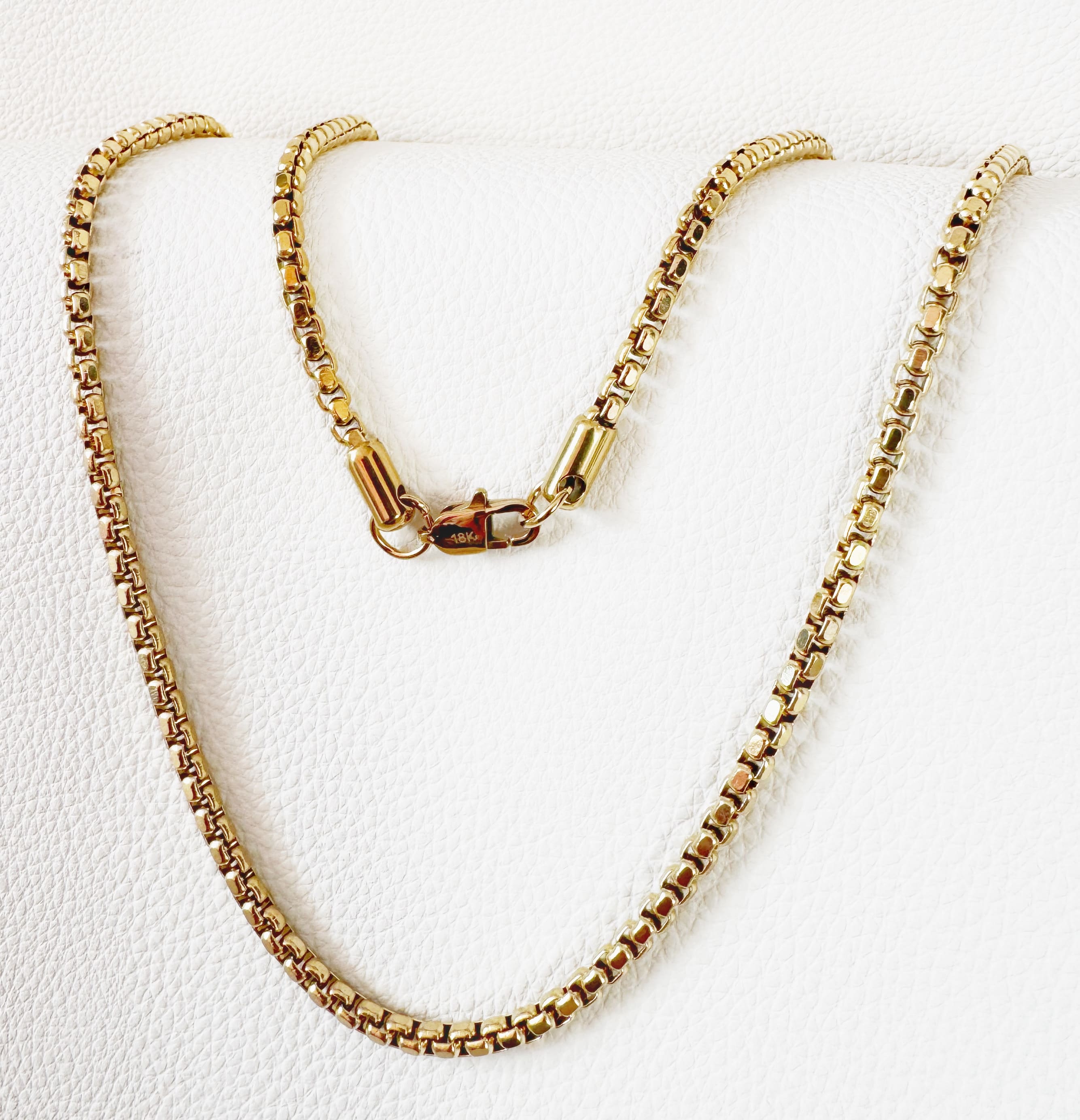 Cadena Venecia Oro Laminado 18K - Hombre