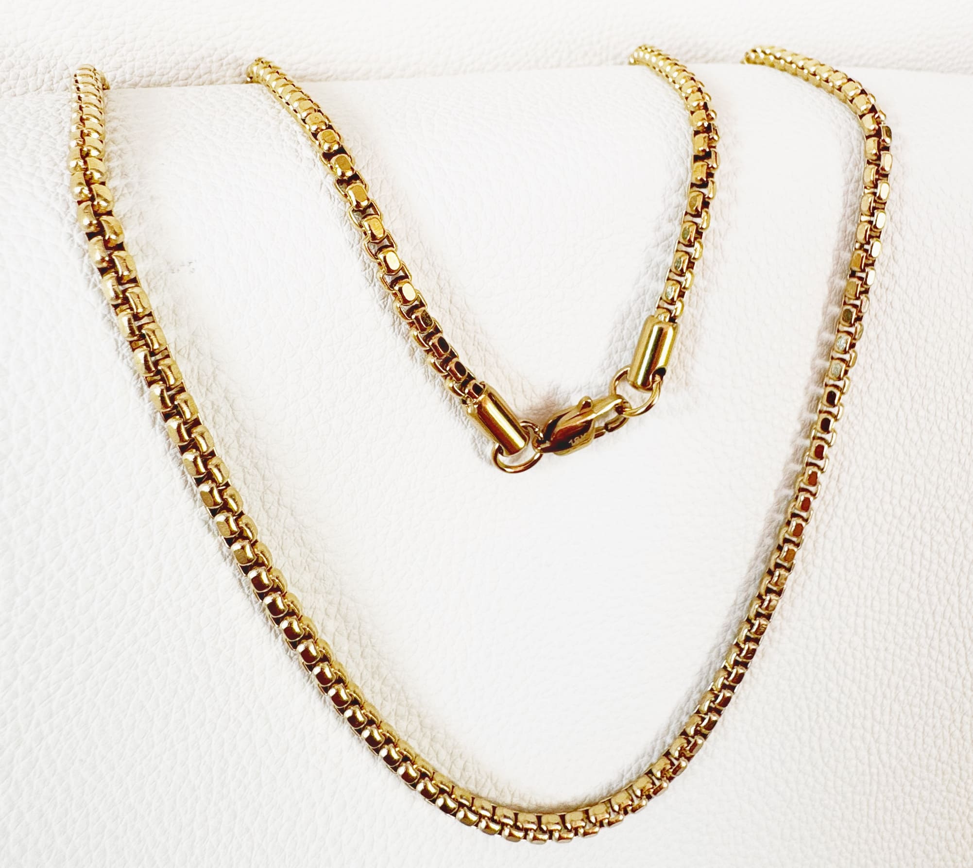Cadena Venecia Oro Laminado 18K - Hombre