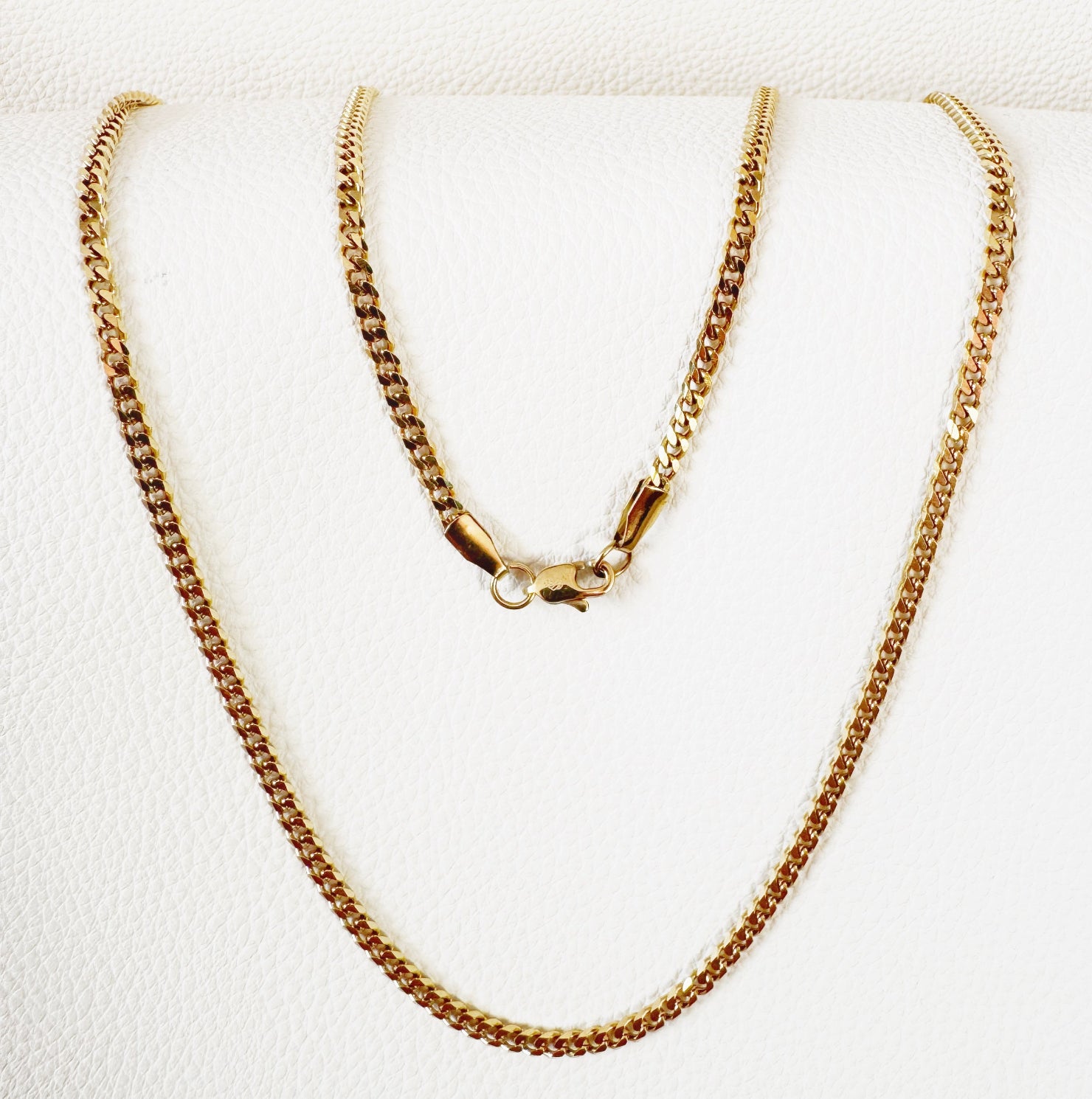 Cadena Cubana Oro Laminado 18K - Hombre