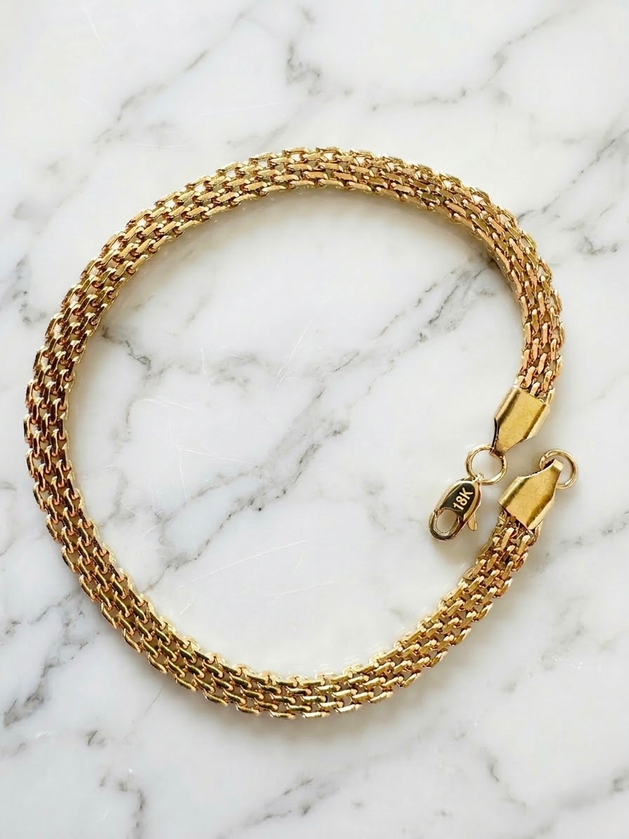 Pulsera Chinesca Oro Laminado 18K - Hombre