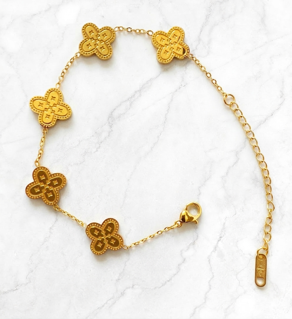 Pulsera Trebol en Oro Laminado 18K - Mujer