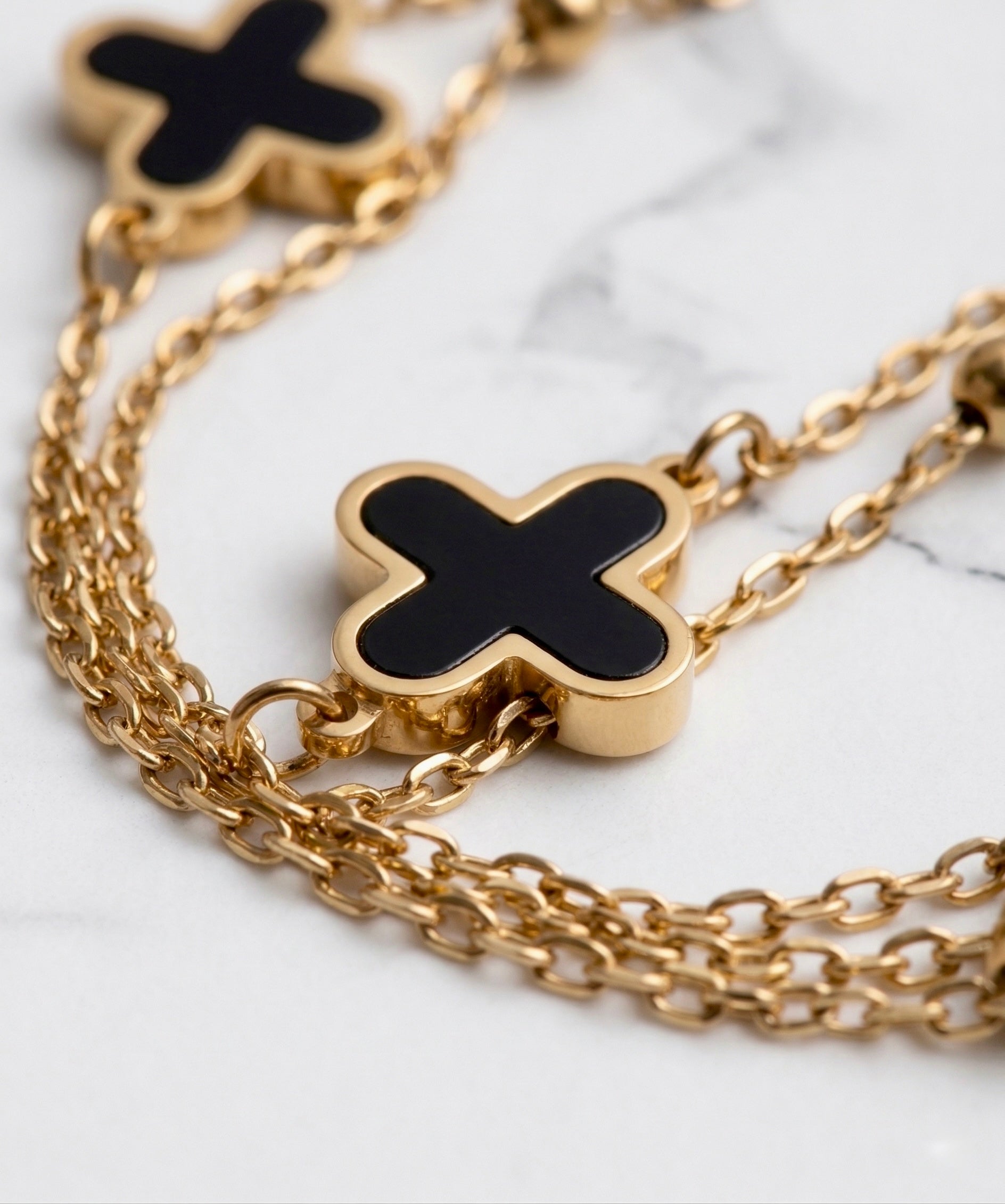 Tobillera trebol en Oro Laminado 18K - Mujer